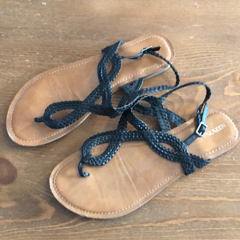 Black, Merona sandals